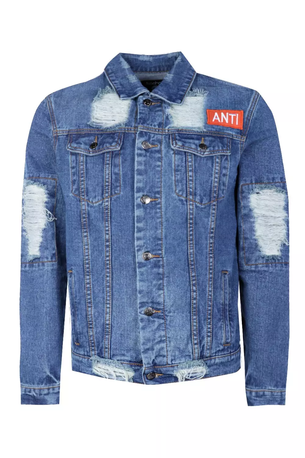 Anti blue outlet denim jacket